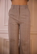 Ensemble blazer et pantalon à carreaux frime