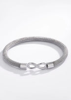 Bracelet homme infini en acier inoxydable ÉLINE L’ATELIER