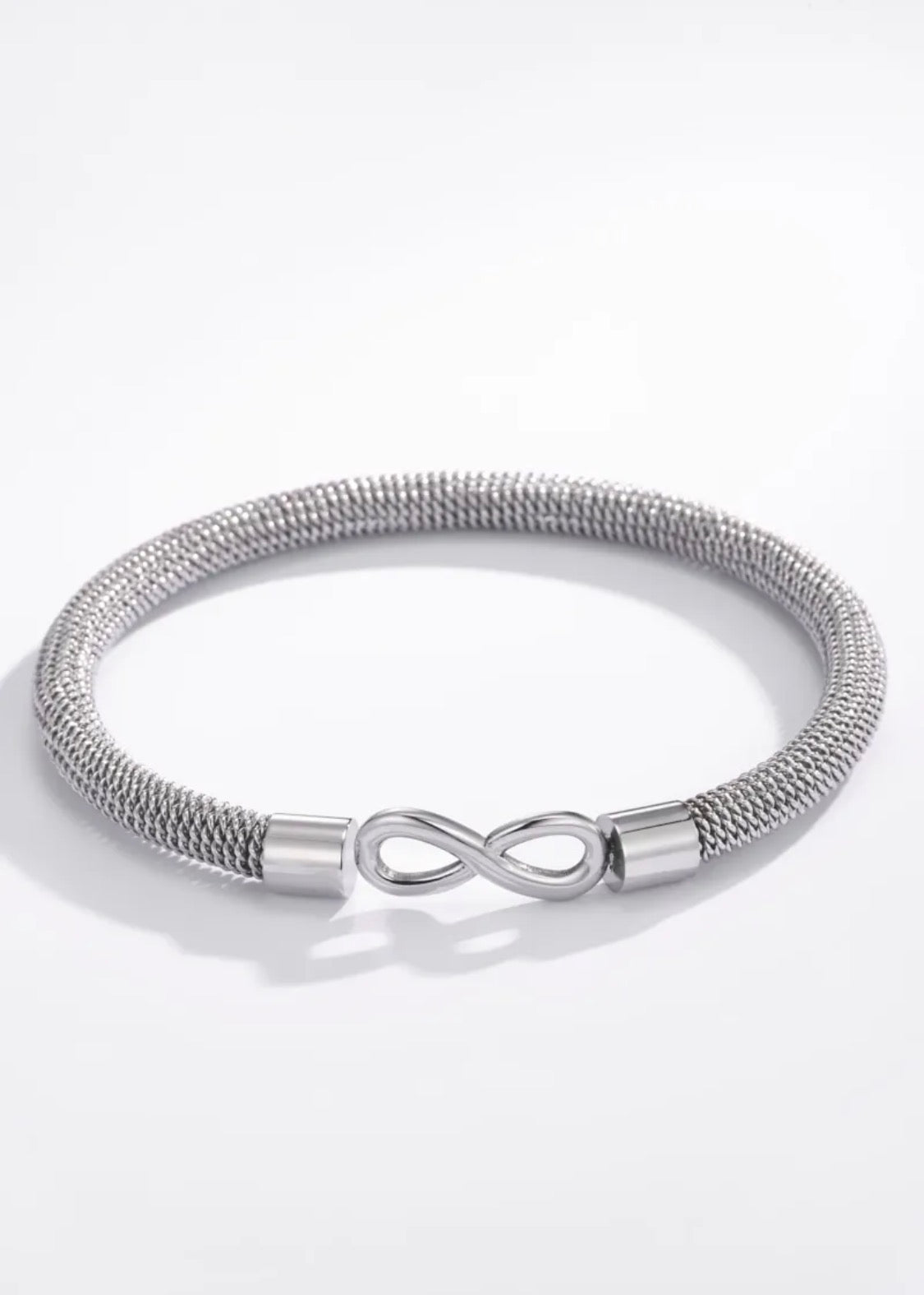 Bracelet homme infini en acier inoxydable ÉLINE L’ATELIER