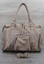 Sac à main cuir suède SYSTYLE