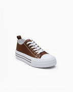 Baskets en Toile à Plateforme Rayée Graphique - Chaussures - LADY GLORY