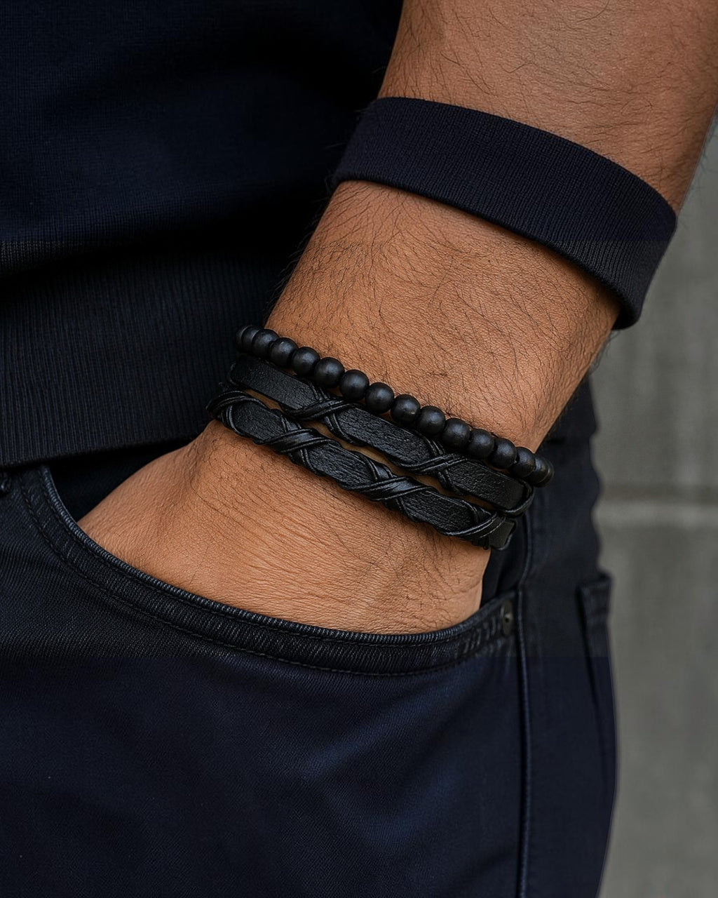 Bracelet homme matières naturelles ÉLINE L'ATELIER - Bijoux - ÉLINE L'ATELIER