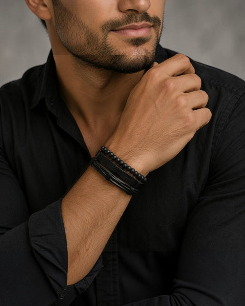 Bracelet homme matières naturelles ÉLINE L'ATELIER