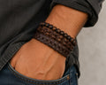 Bracelet homme matières naturelles ÉLINE L'ATELIER