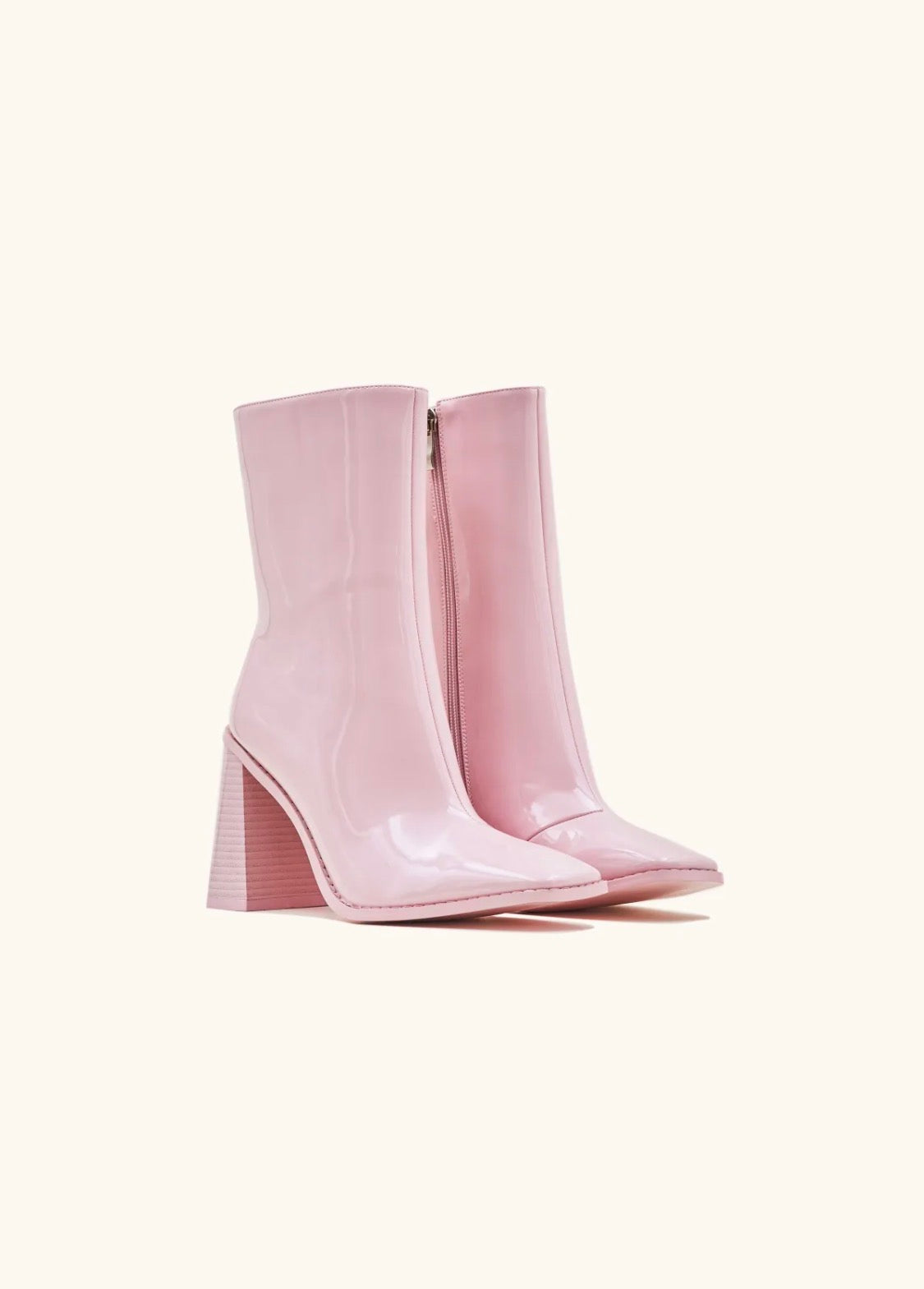 Bottines femme roses à talon et bout pointu STEPHAN PARIS