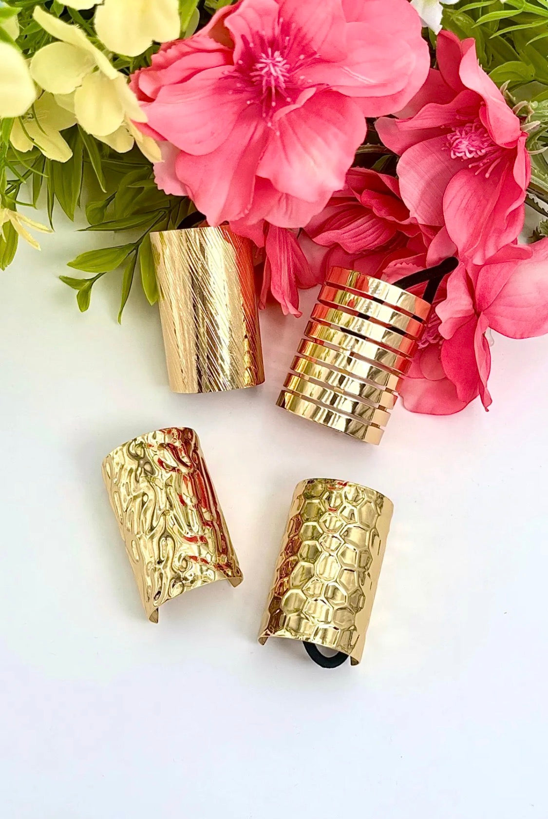 Set de 4 chouchous élastiques avec métal Éline L'ATELIER BYREN