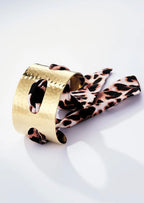 Bracelet Jonc Acier Inoxydable avec Foulard BYREN | ÉLINE L'ATELIER