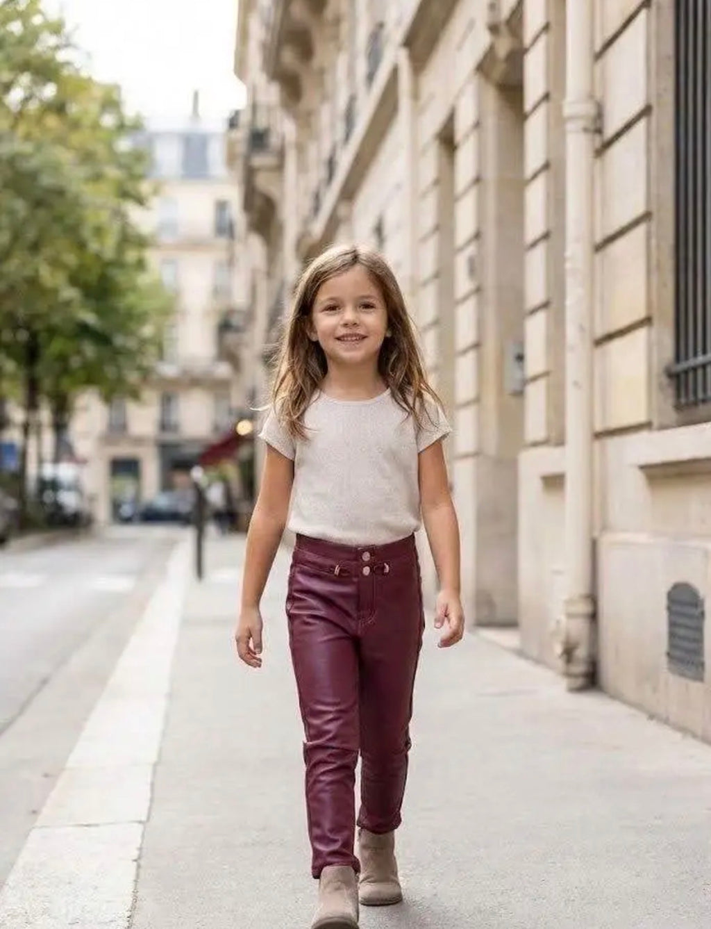 Pantalon simili cuir enfant GRASSTAR