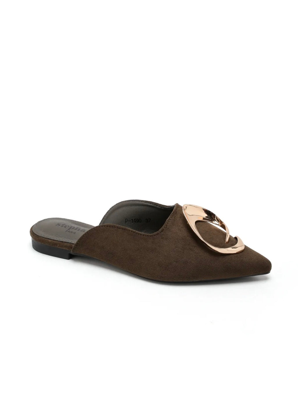 Mules femme ornement doré STEPHAN PARIS
