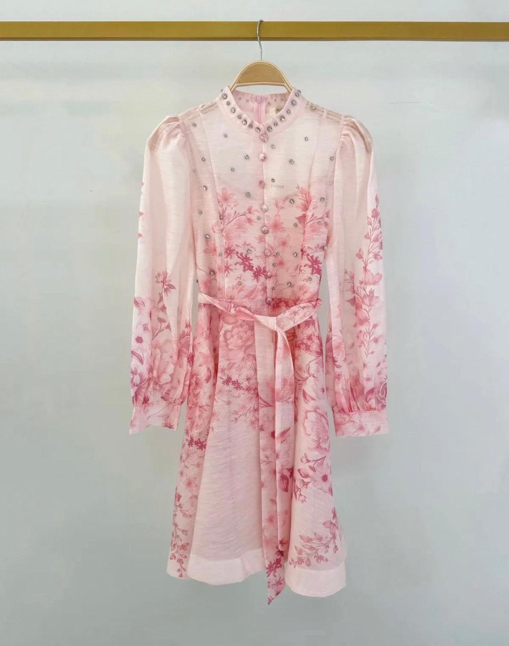 Robe imprimée à strass FRIME
