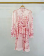 Robe imprimée à strass FRIME