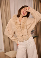 Gilet col fourrure amovible FRIME