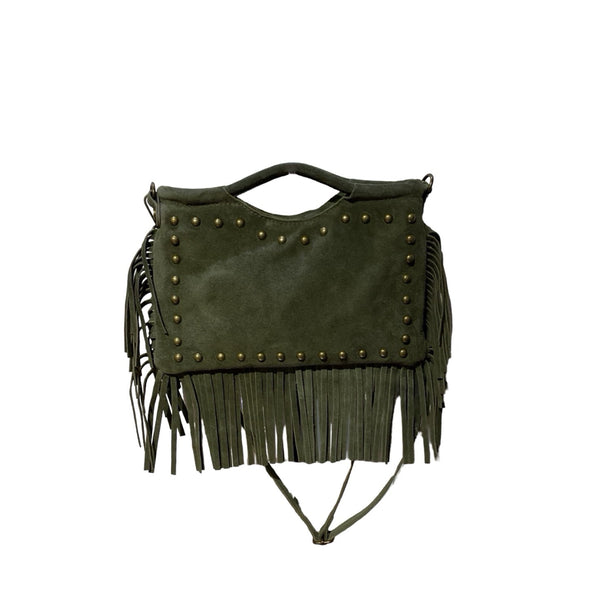 SAC CUIR SUEDE FRANGINE MINI CLOUTE Louisa Lee