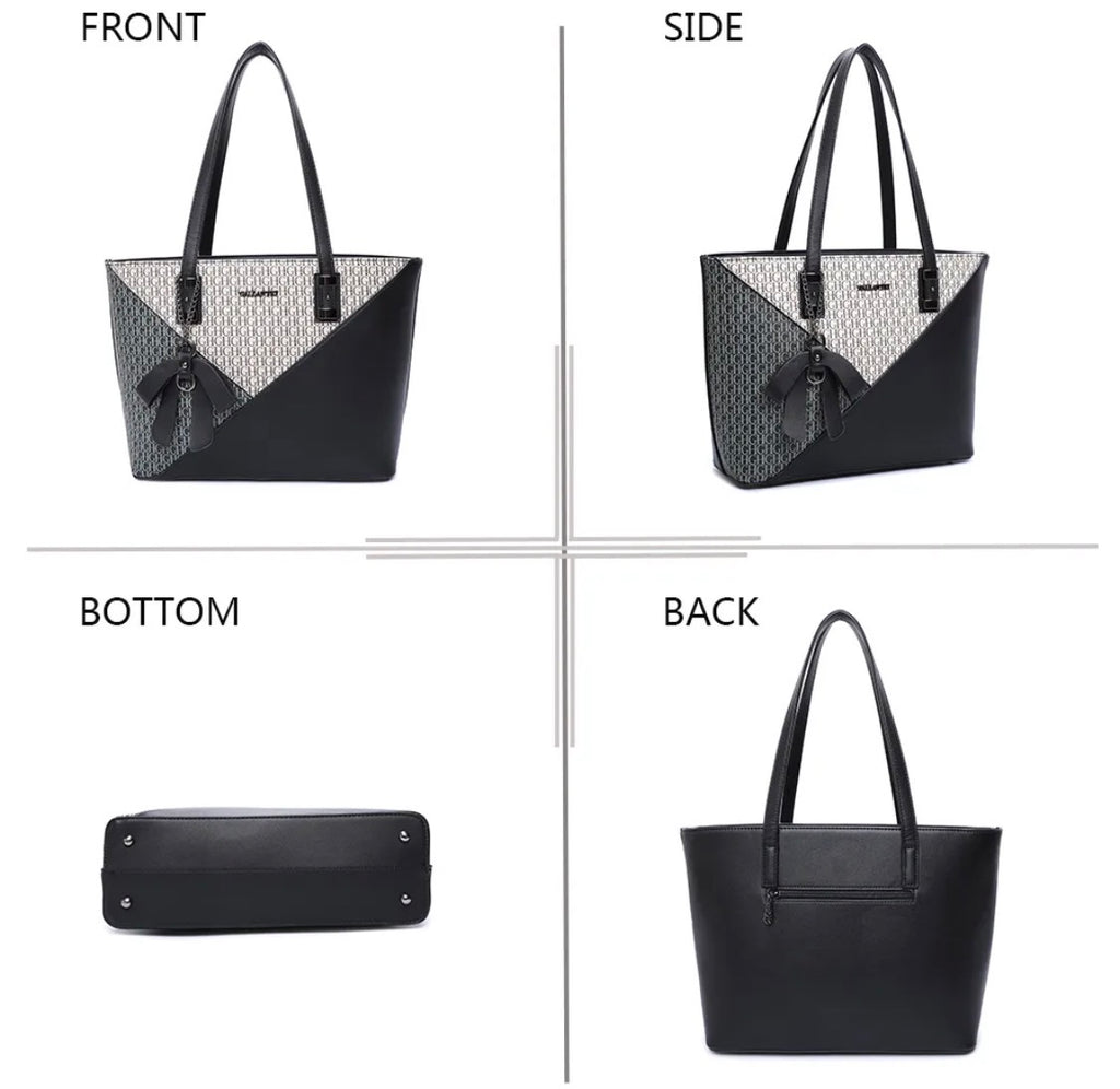 Sac Cabas bicolore monogramme GALLANTRY