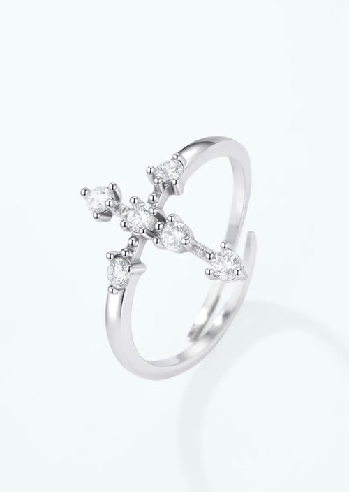 Bague Croix Pavée Zircons Éline — BYREN | ÉLINE L'ATELIER