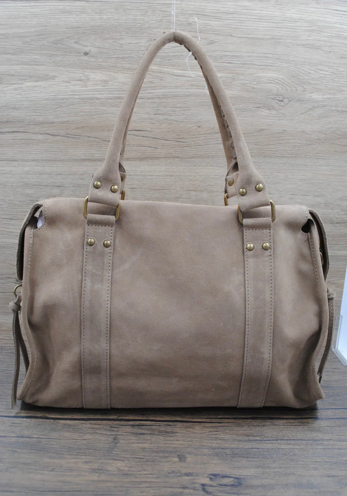 Sac à main cuir suède SYSTYLE