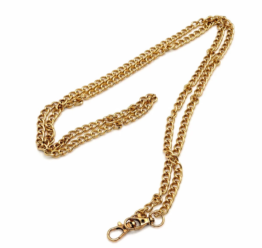 Pochette moumoute pois chaîne dorée GALLANTRY