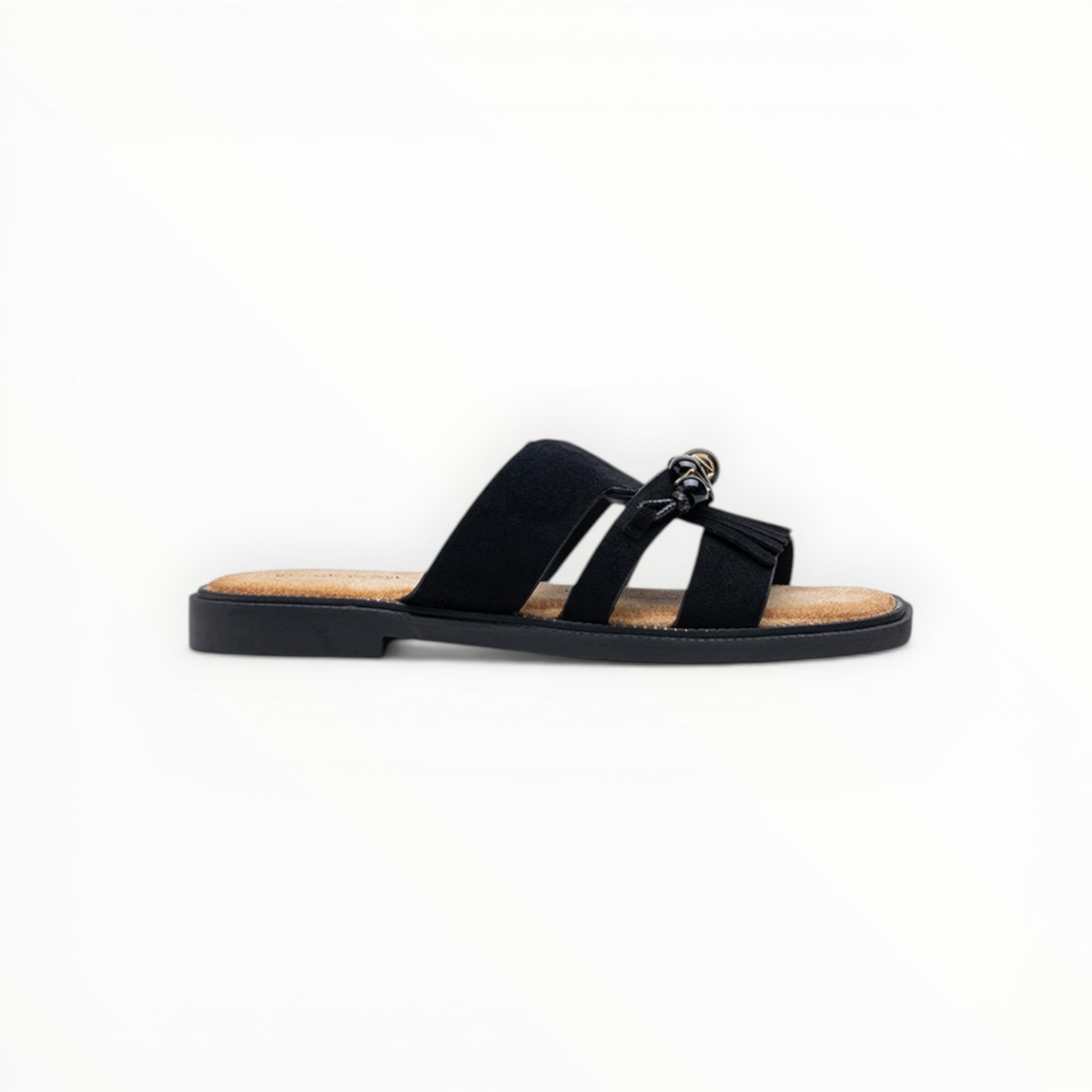 Mules Bohèmes Femme avec Franges et Perles Ethniques - Lady Glory - Chaussures Femme - LADY GLORY