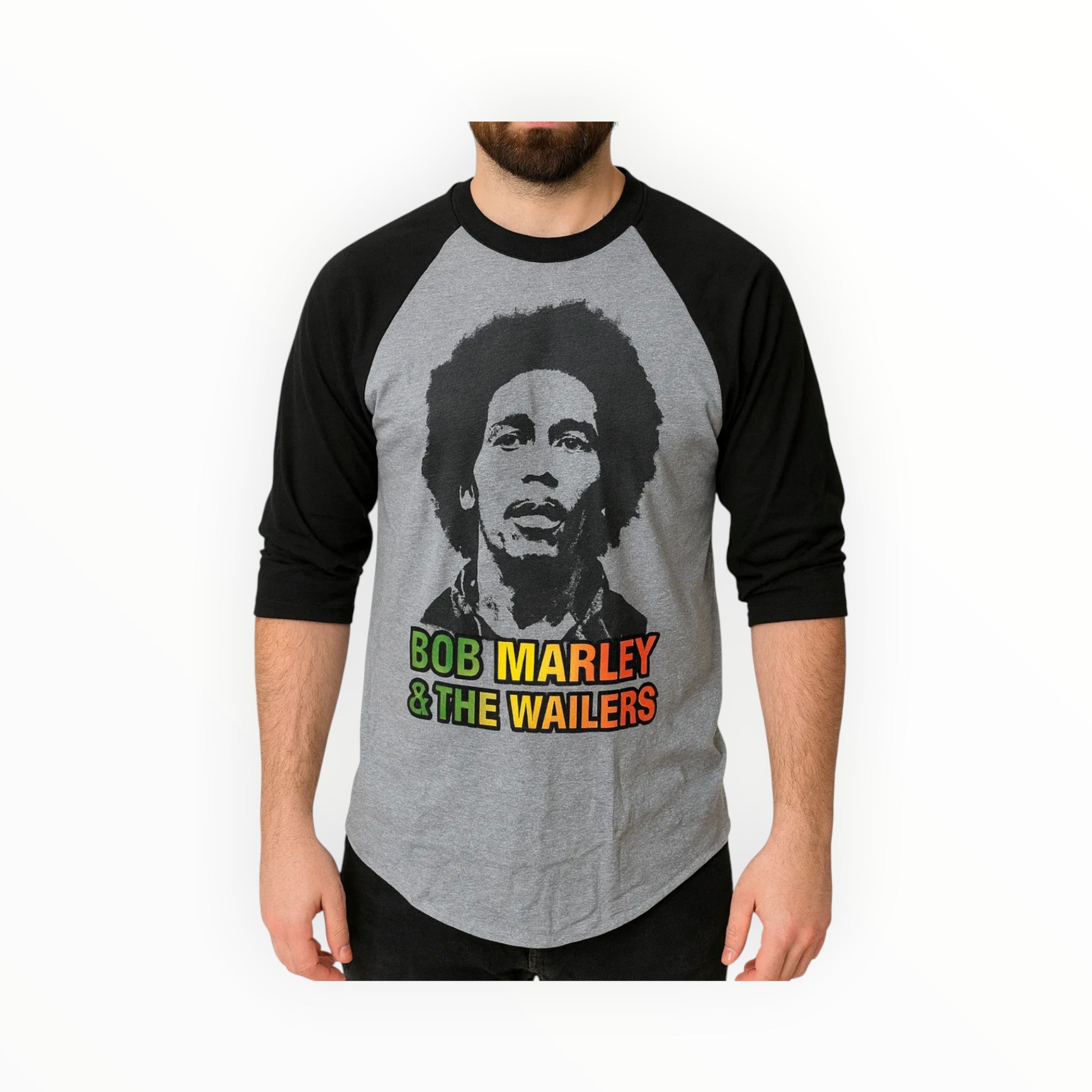 T-shirt Baseball Raglan Bob Marley Bob Wailers Homme - T-shirt homme - Official Store