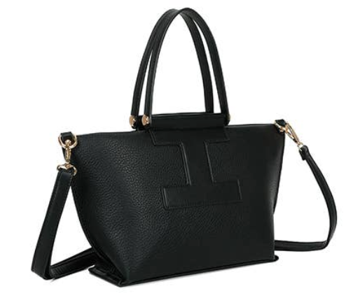 Sac à Main Hedra Noir - Sac Structuré Compact avec Bandoulière Ajustable