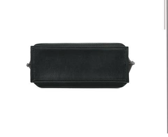 Sac à Main Hedra Noir - Sac Structuré Compact avec Bandoulière Ajustable