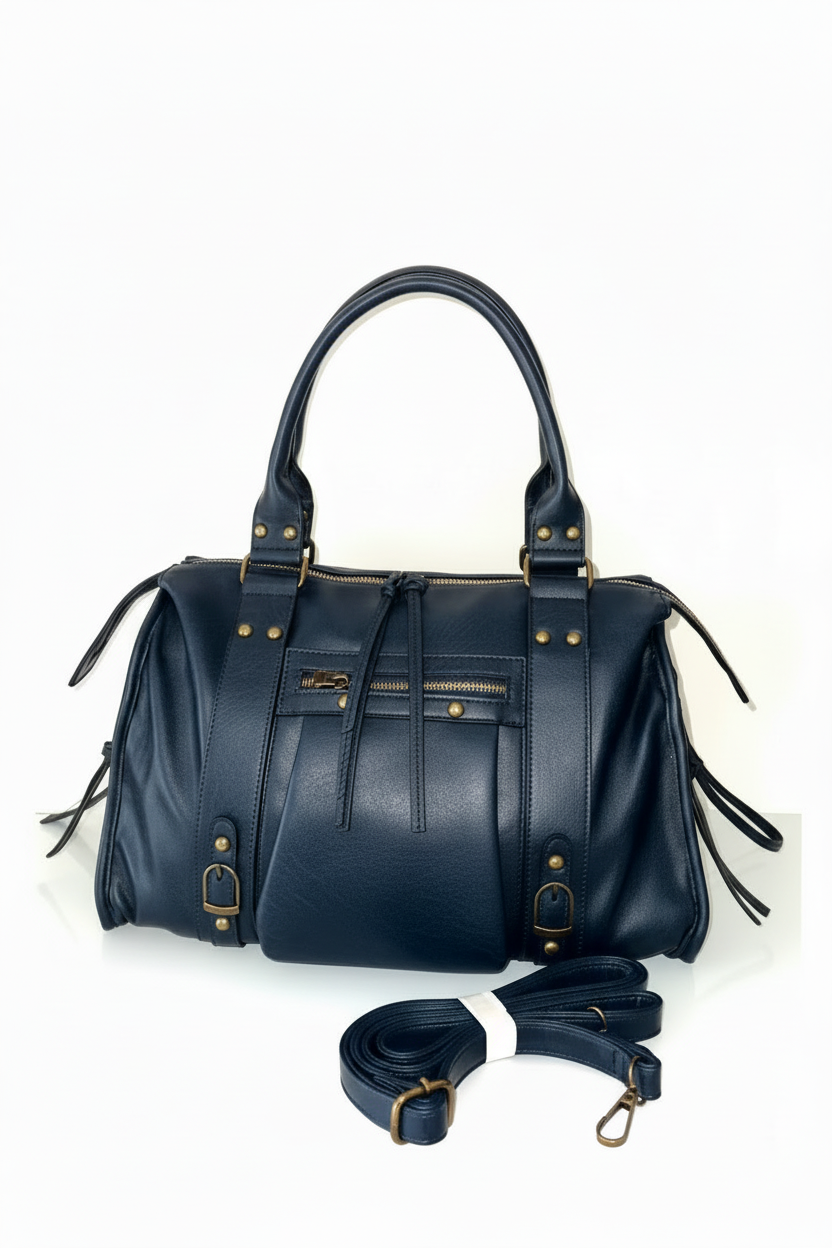 Sac A4 Aspect Cuir Vieilli