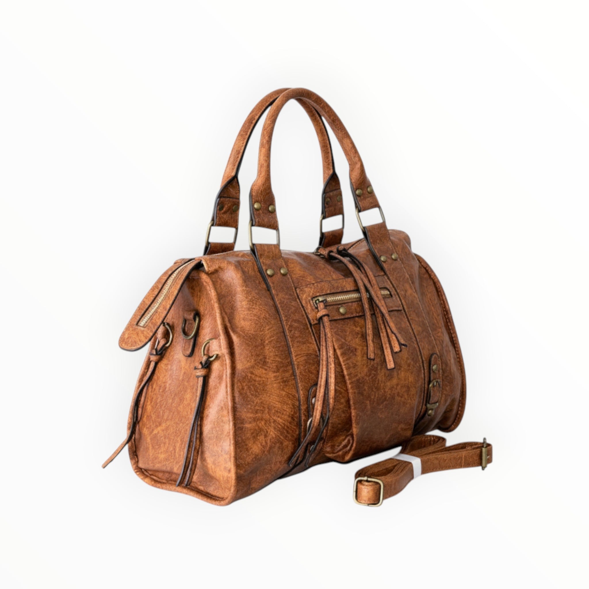 Sac A4 Aspect Cuir Vieilli