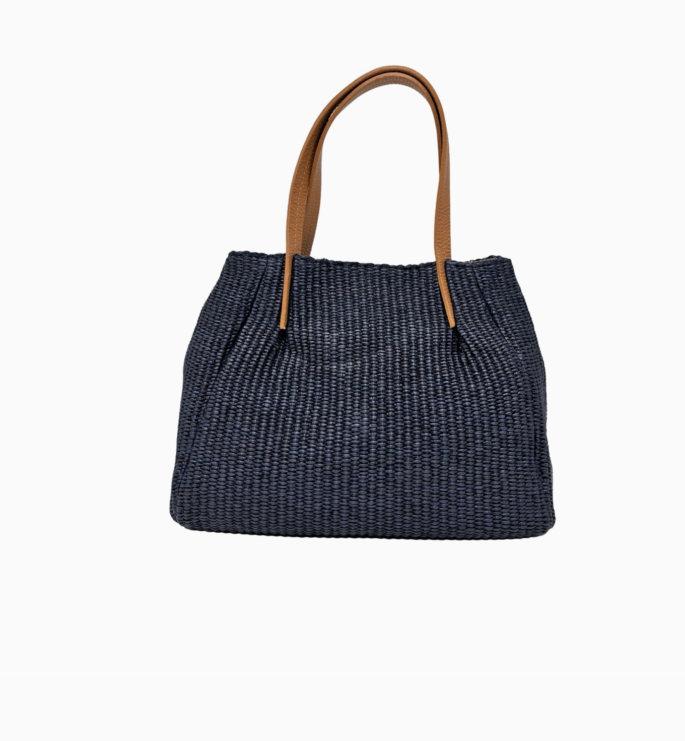 Sac à Main Raphia Garni Cuir - Louisa Lee