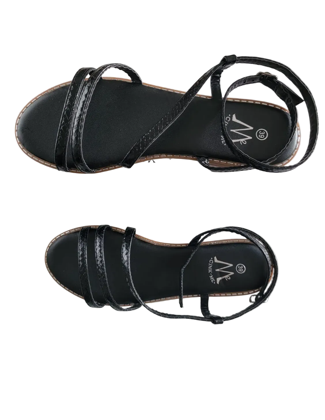 Sandales Plates Bout Ouvert Boucle – Cink Me