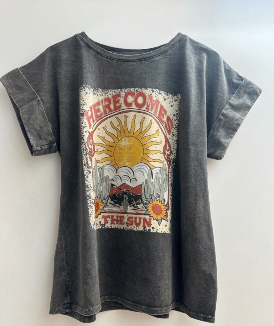 T-shirt Délavé Imprimé - Loriane