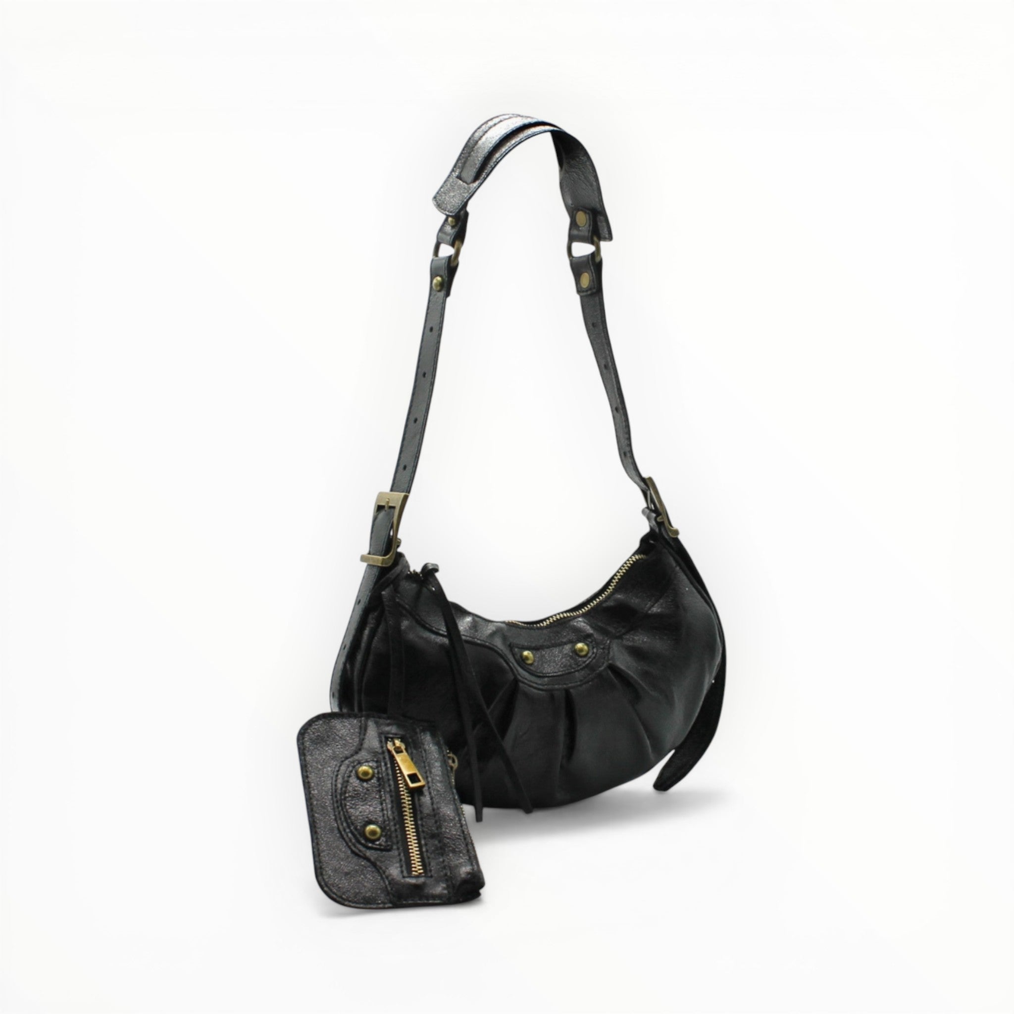 Sac Bandoulière Cuir Métallisé - Vimoda