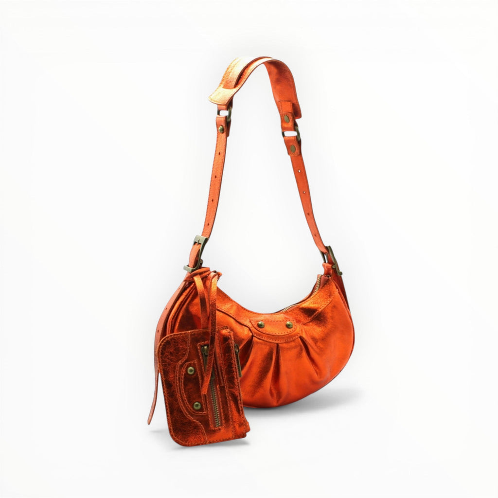 Sac Bandoulière Cuir Métallisé - Vimoda