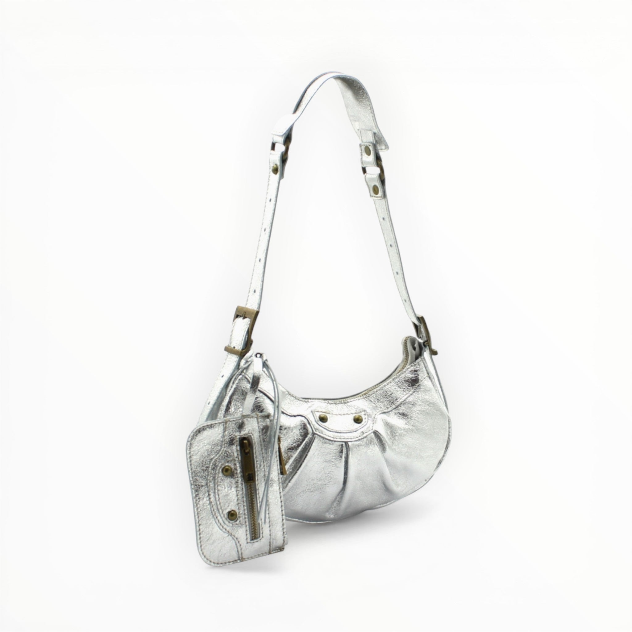 Sac Bandoulière Cuir Métallisé - Vimoda