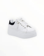 Sneakers Plateforme Perlées Détails Chaîne Métallique LADY GLORY - Chaussure Femme - LADY GLORY