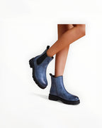 Bottines Chelsea Semelle Crantée Épaisse Goussets Élastiques – LADY GLORY