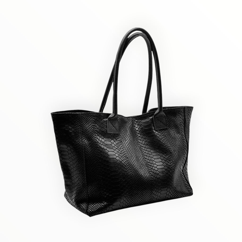 Sac à Main Cuir Véritable Imprimé Python Lola Zeen - Sacs - ZEEN