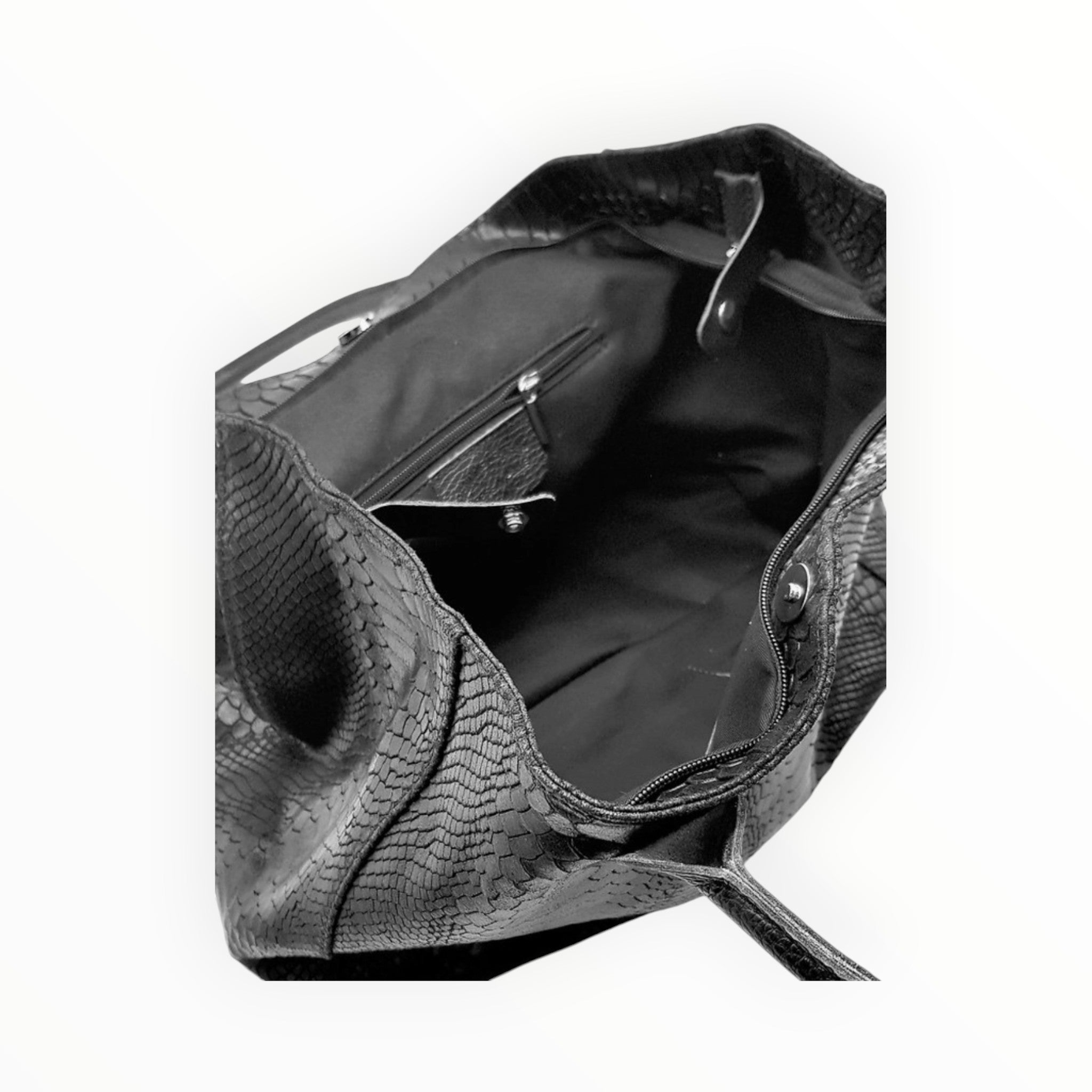 Sac à Main Cuir Véritable Imprimé Python Lola Zeen - Sacs - ZEEN