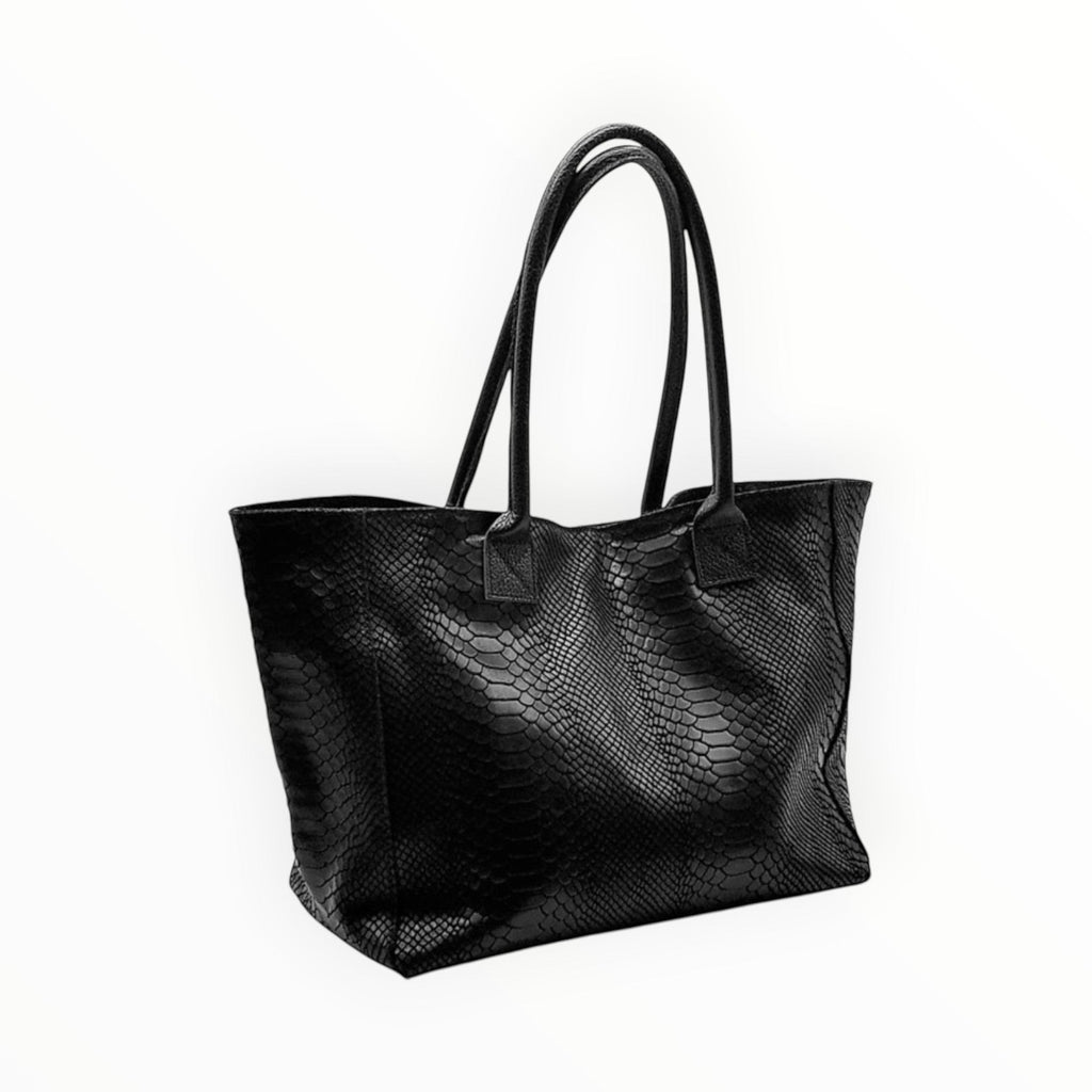 Sac à Main Cuir Véritable Imprimé Python Lola Zeen - Sacs - ZEEN