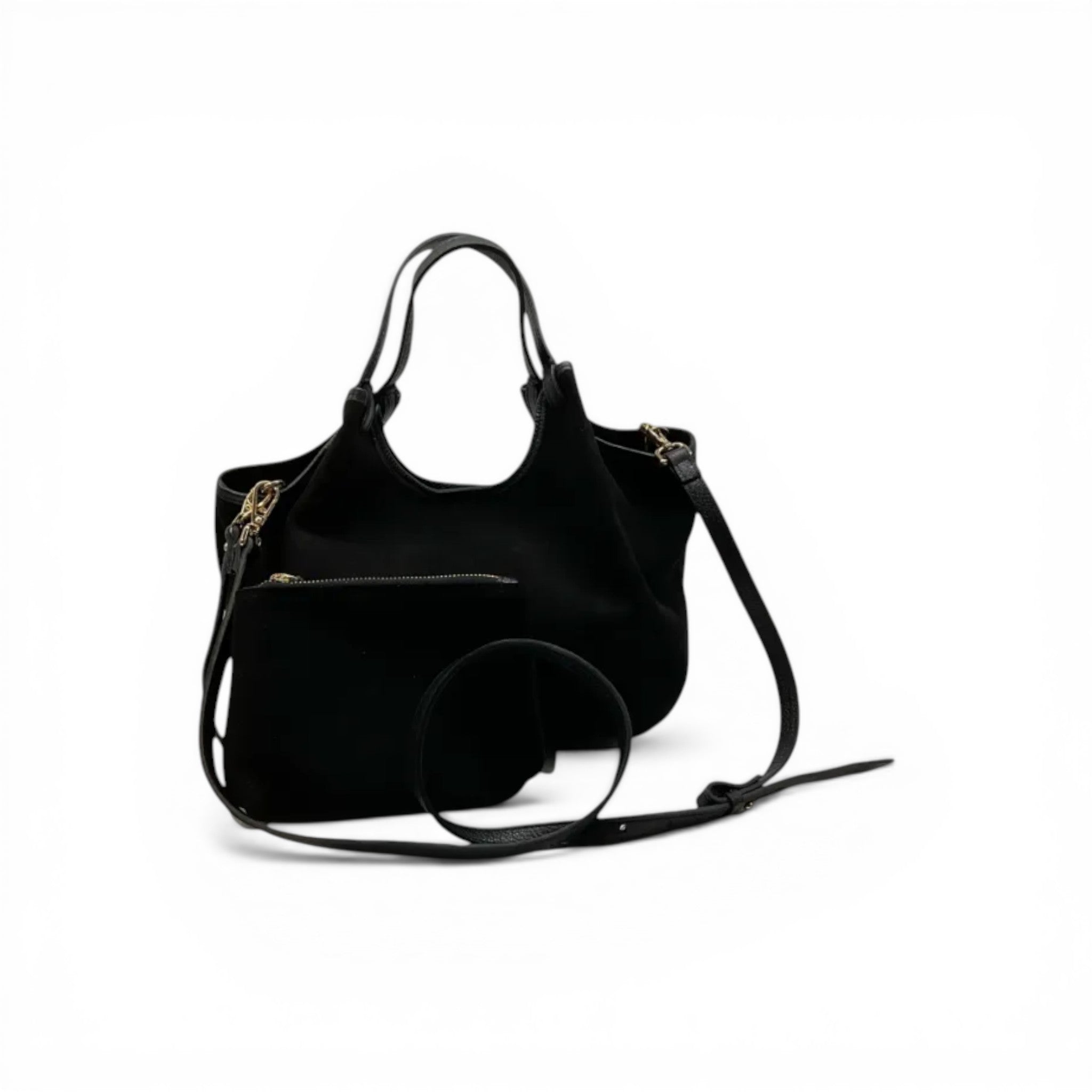 Sac à Main Cuir Suédé Olga Medium LOUISA LEE - Sacs - LOUISA LEE