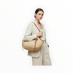 Sac Cuir Raphia Medium Shopping LOUISA LEE - Sacs - LOUISA LEE