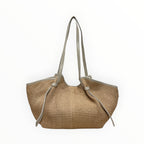 Sac Cuir Raphia Medium Shopping LOUISA LEE - Sacs - LOUISA LEE