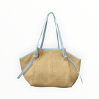 Sac Cuir Raphia Medium Shopping LOUISA LEE - Sacs - LOUISA LEE