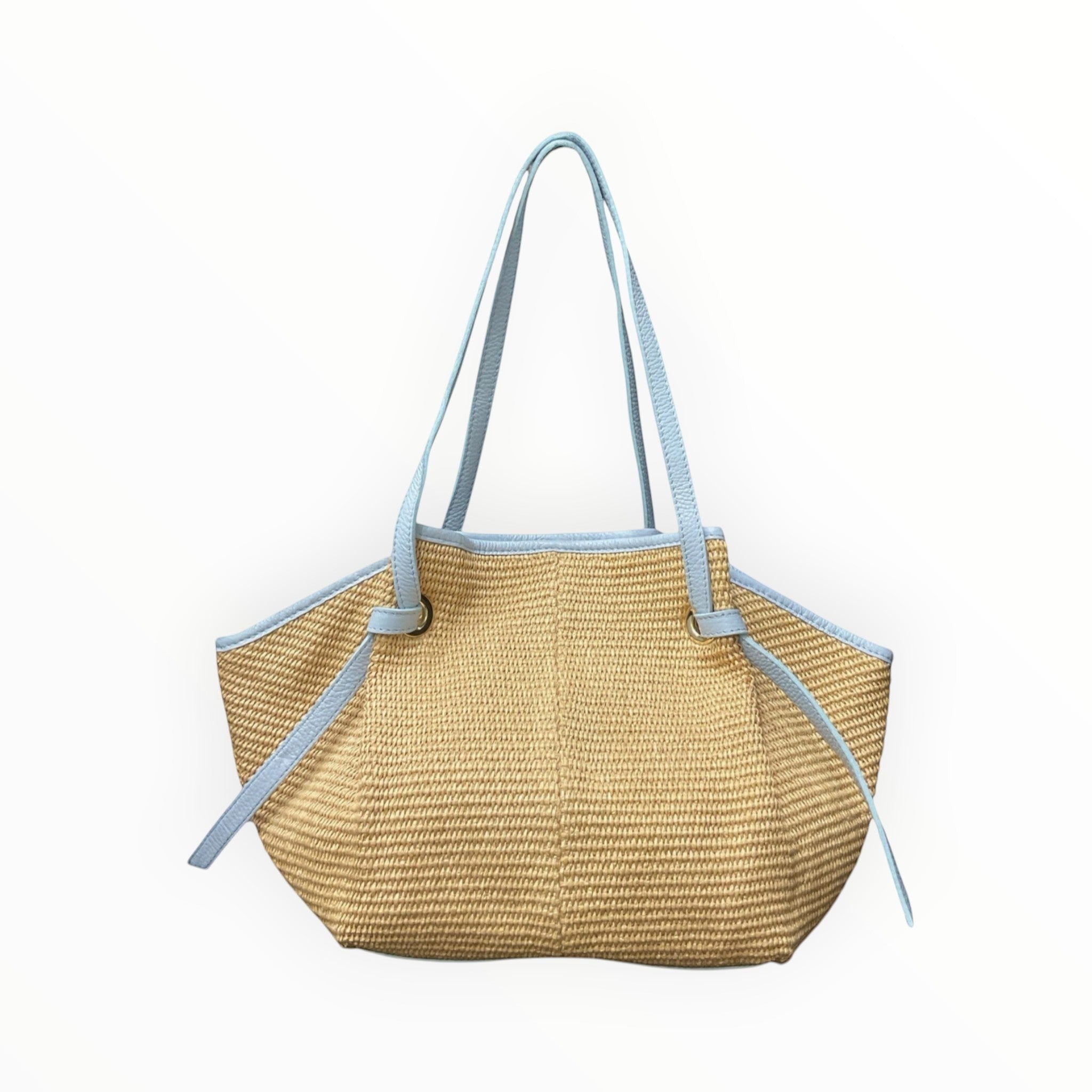 Sac Cuir Raphia Medium Shopping LOUISA LEE - Sacs - LOUISA LEE