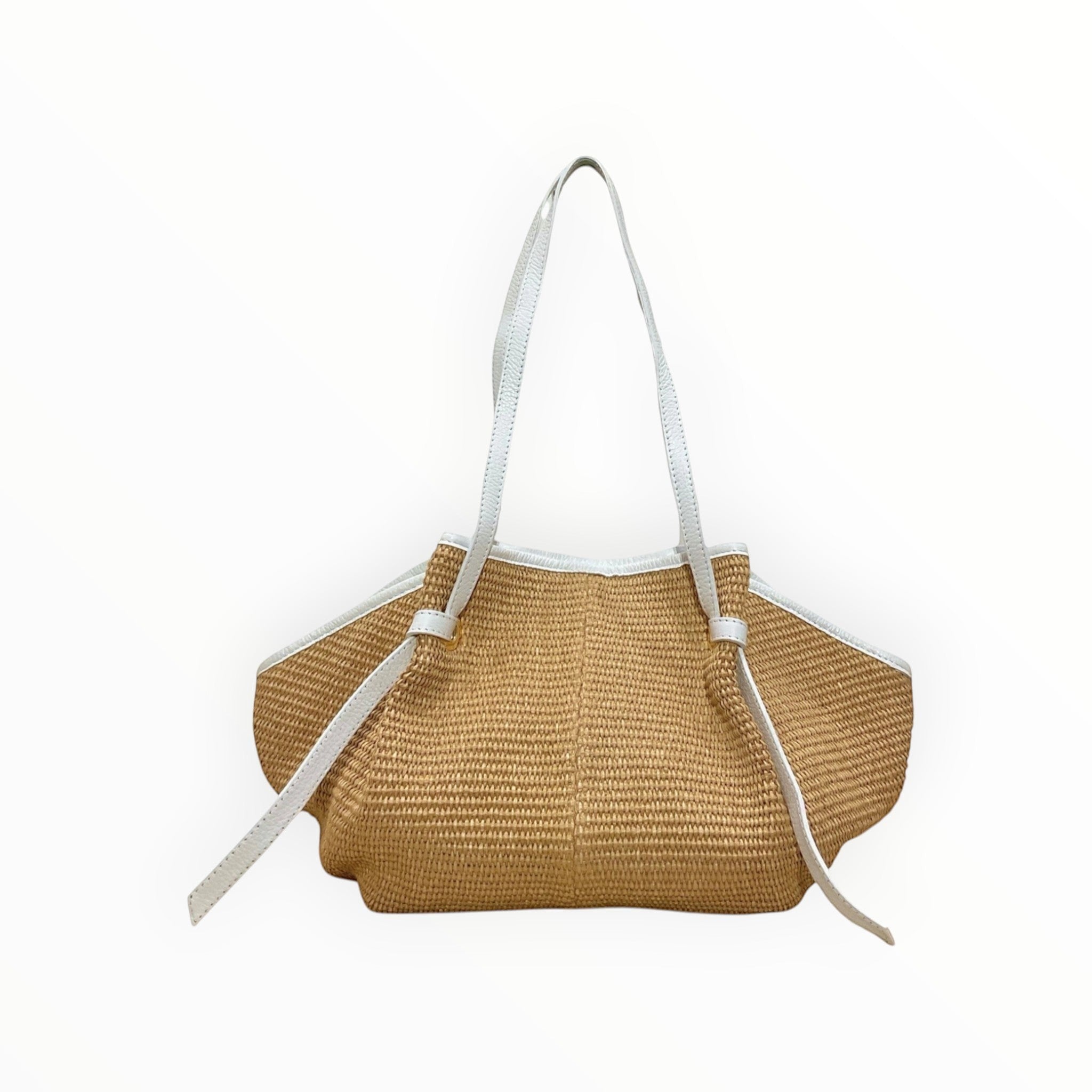 Sac Cuir Raphia Medium Shopping LOUISA LEE - Sacs - LOUISA LEE