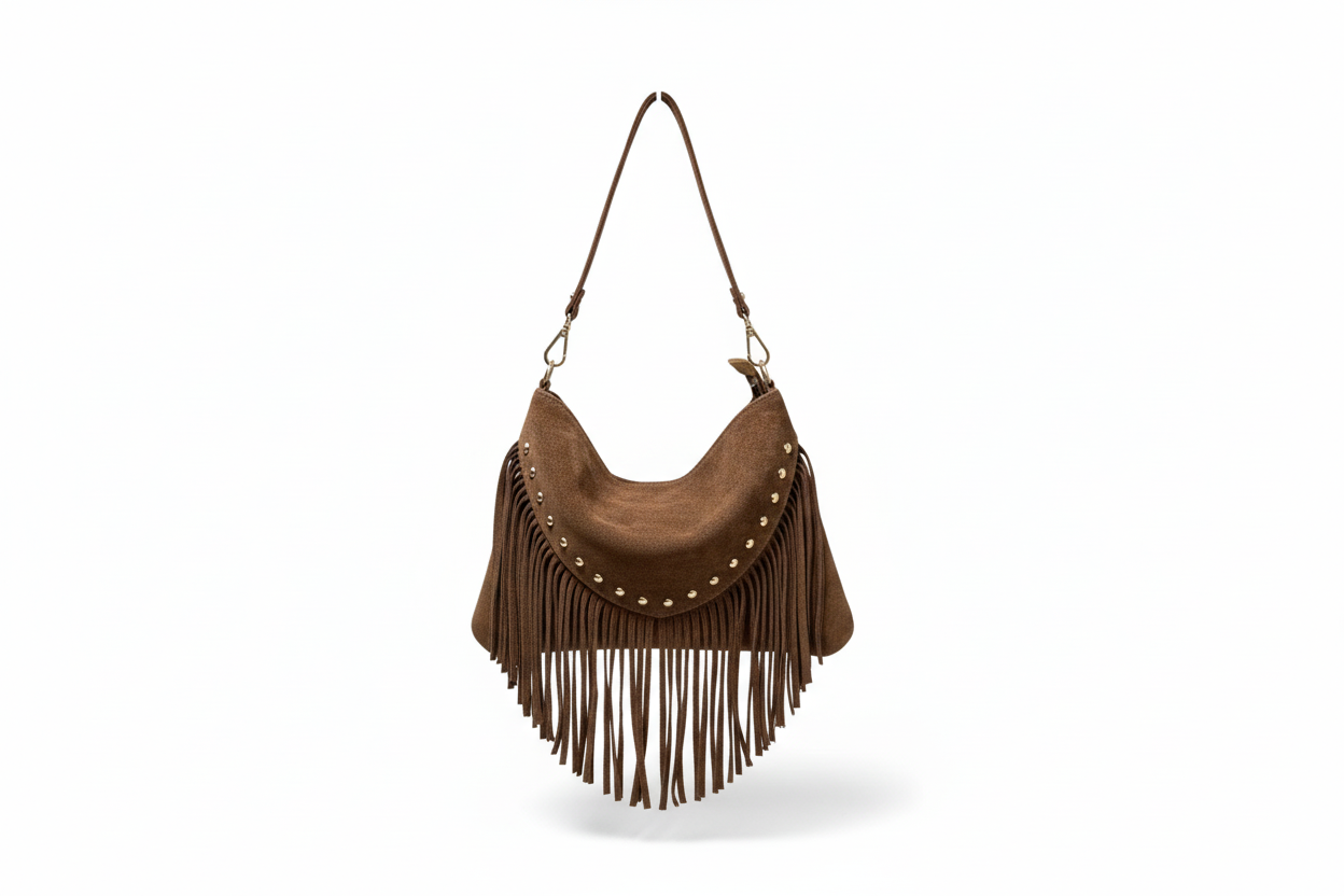 Sac Bandoulière Cuir Suède LOUISA LEE - Sacs - LOUISA LEE