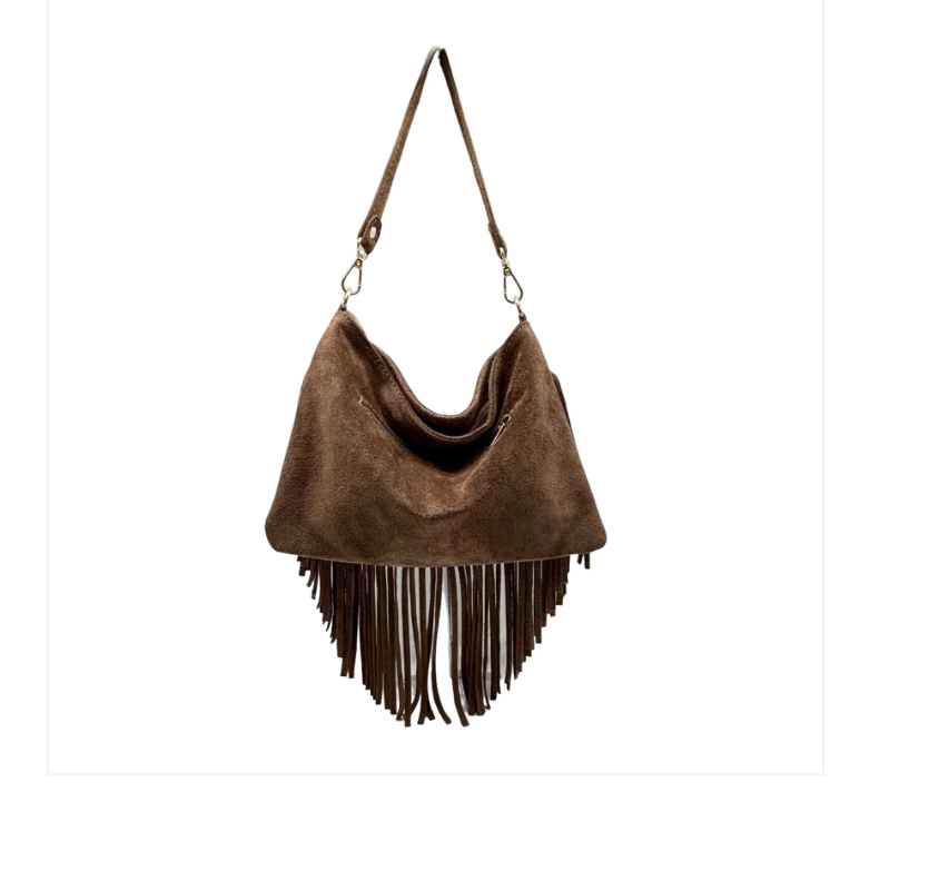 Sac Bandoulière Cuir Suède LOUISA LEE - Sacs - LOUISA LEE