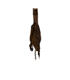 Sac Bandoulière Cuir Suède à Franges LOUISA LEE