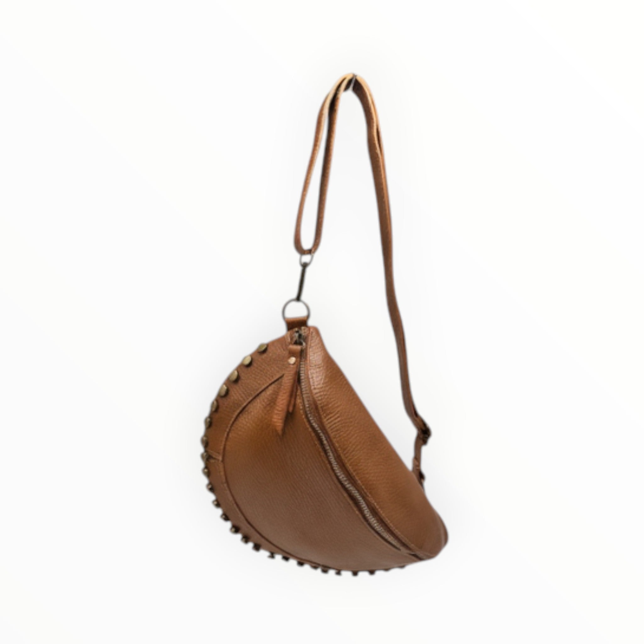 Sac Banane Cuir Grainé Clouté LOUISA LEE - Sacs - LOUISA LEE