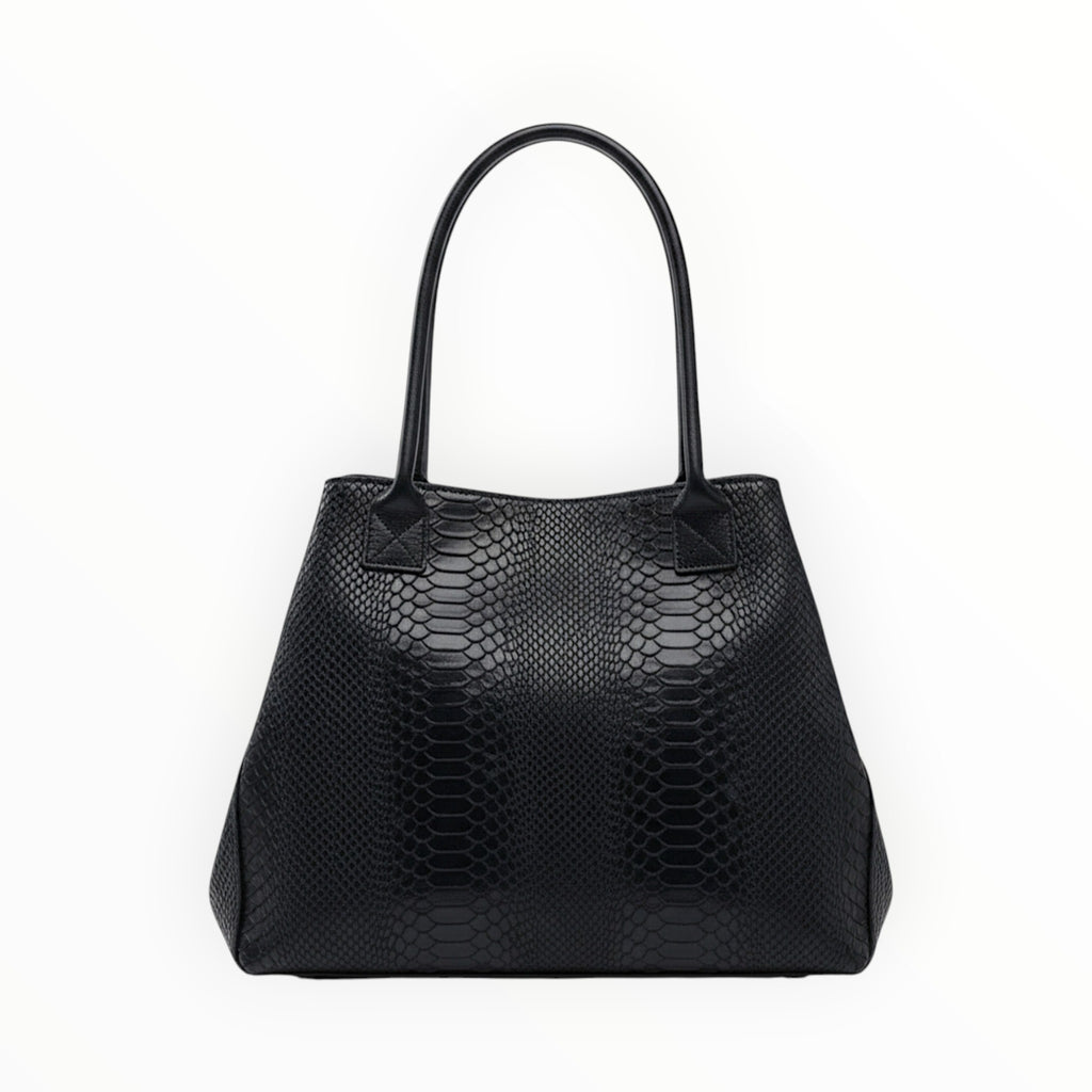Sac à Main Cuir Véritable Imprimé Python Lola Zeen - Sacs - ZEEN