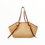 Sac Cuir Raphia Medium Shopping LOUISA LEE - Sacs - LOUISA LEE